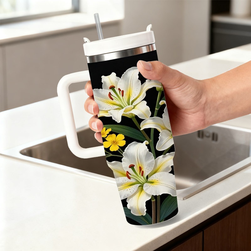 Sublimation Mug White - كوب سفر من الفولاذ المقاوم للصدأ