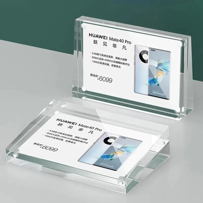 Photo Acrylic Block - قطعتان من إطار الصور الأكريليك الشفاف