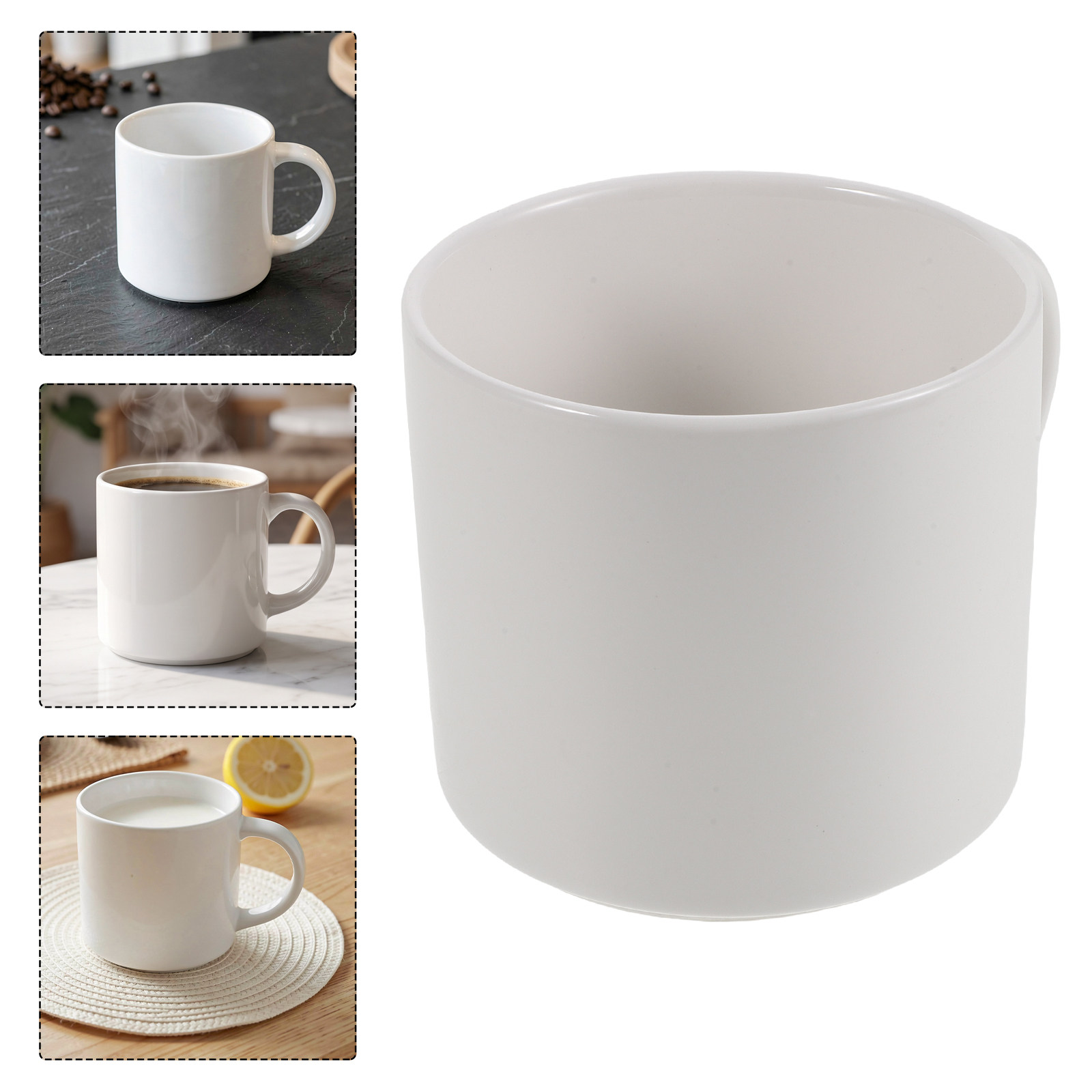كوب قهوة سيراميك أبيض سعة 15 أ - مراجعة Sublimation Mug White وسعره